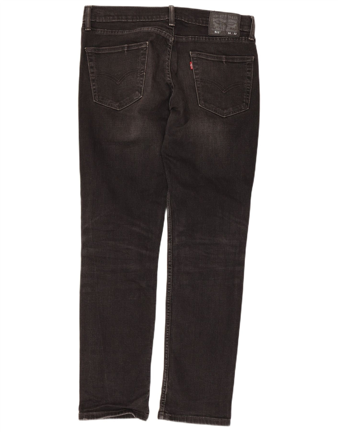 Levi's Masculino 511 Slim Jeans W34 L32 Algodão Preto