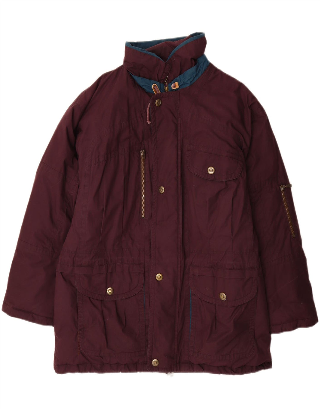 Casaco acolchoado masculino WESTBURY UK 42 XL poliéster borgonha