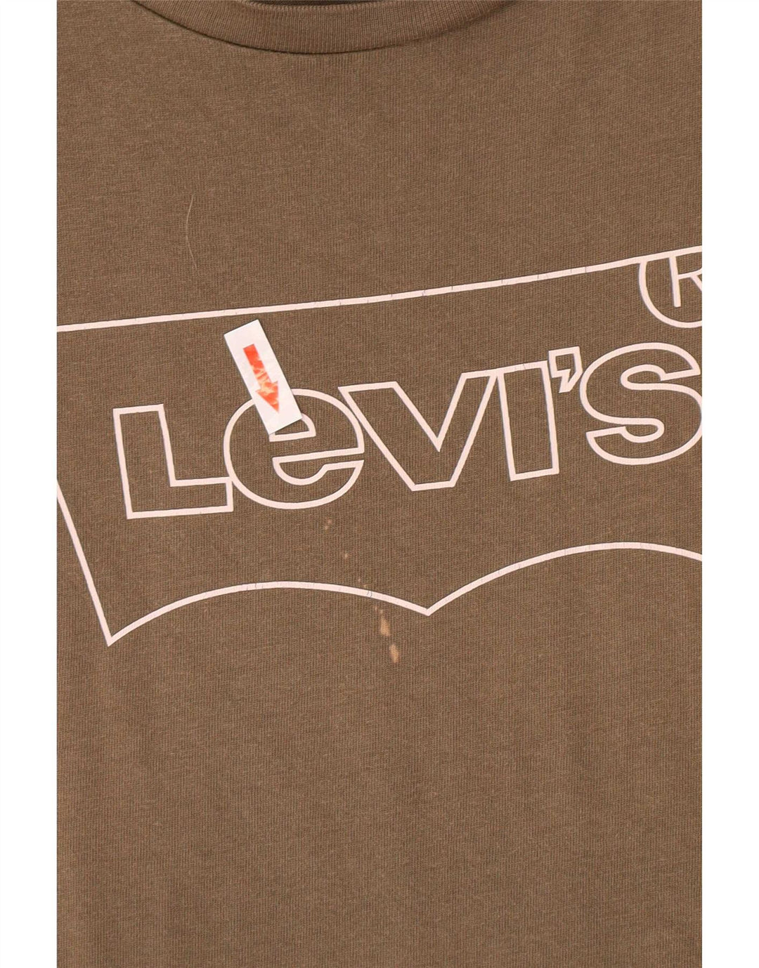 Camiseta feminina gráfica Levi's Top UK 14 Médio Caqui