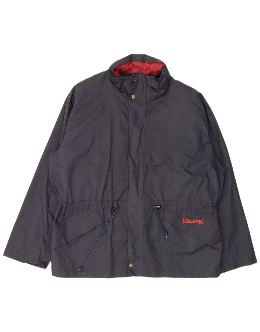 Jaqueta de chuva masculina Spalding UK 42 XL azul marinho nylon