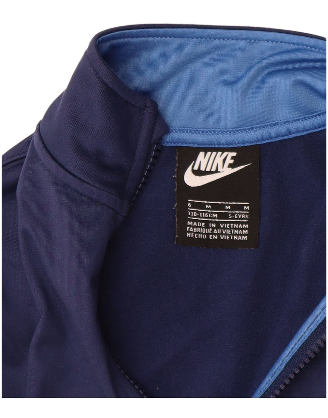 Jaqueta Nike Boys Tracksuit Top 5-6 Anos Médio Azul Marinho Colorblock