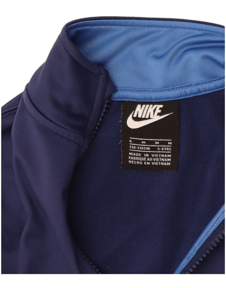 Jaqueta Nike Boys Tracksuit Top 5-6 Anos Médio Azul Marinho Colorblock
