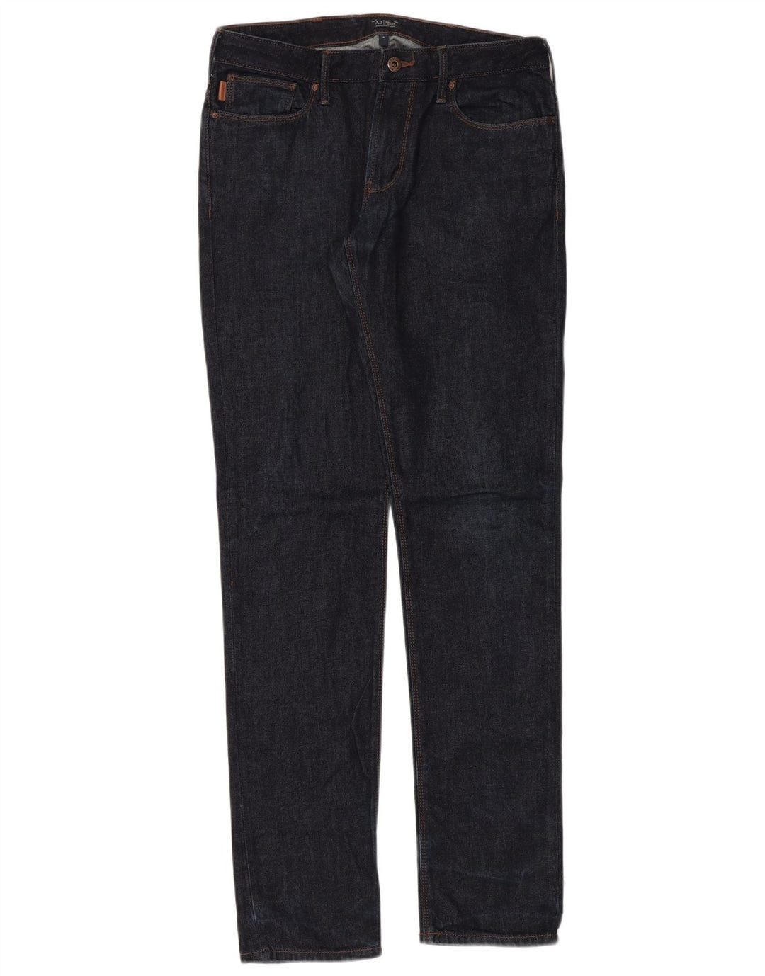Armani Womens Slim Jeans W31 L34 Azul Marinho Algodão