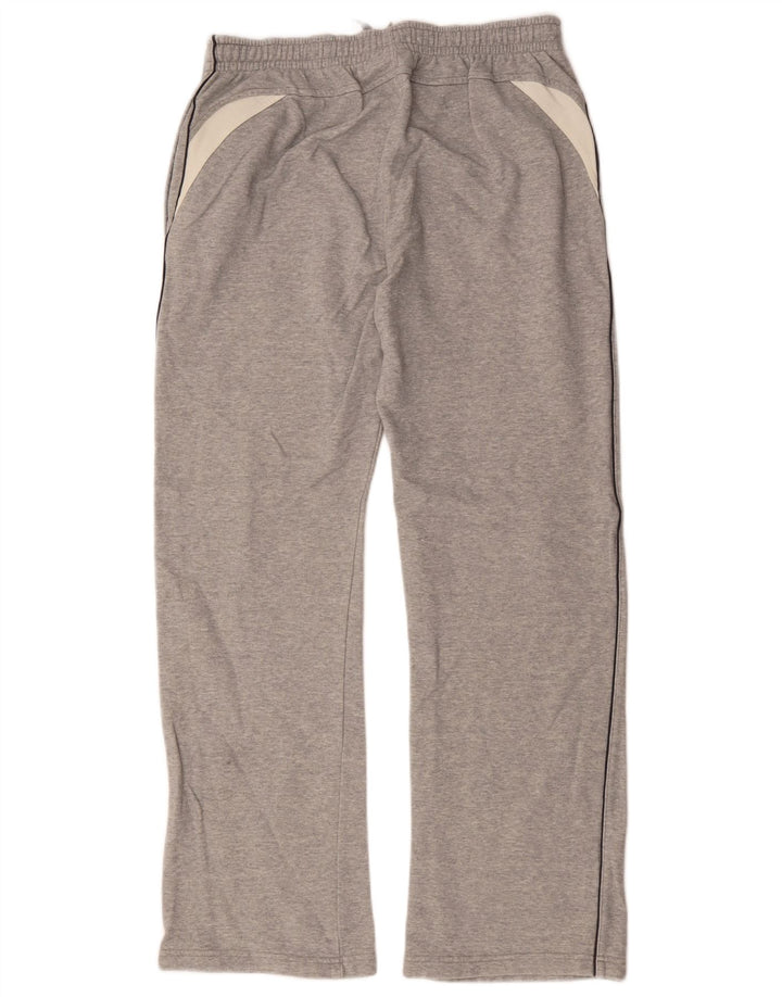Calça de treino masculina Champion XL cinza manchado de algodão