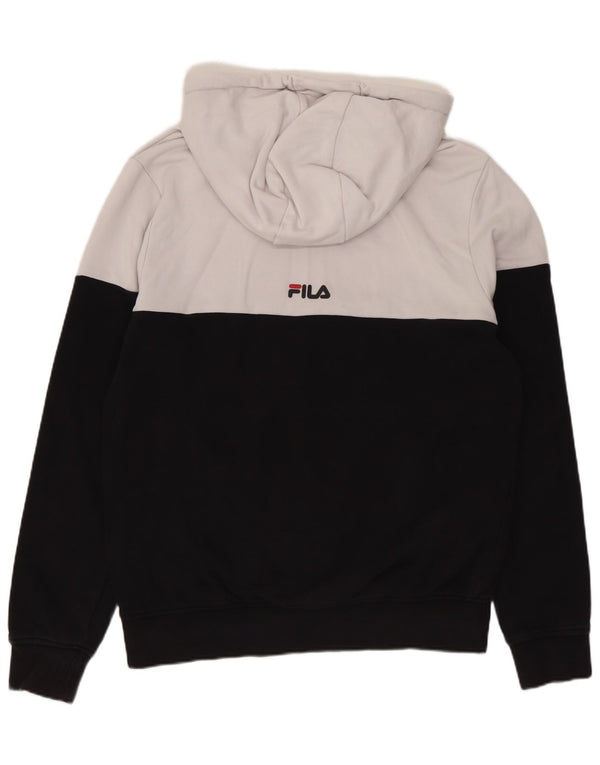 Fila Mens Loose Fit Hoodie Jumper XS Branco Colourblock Algodão
