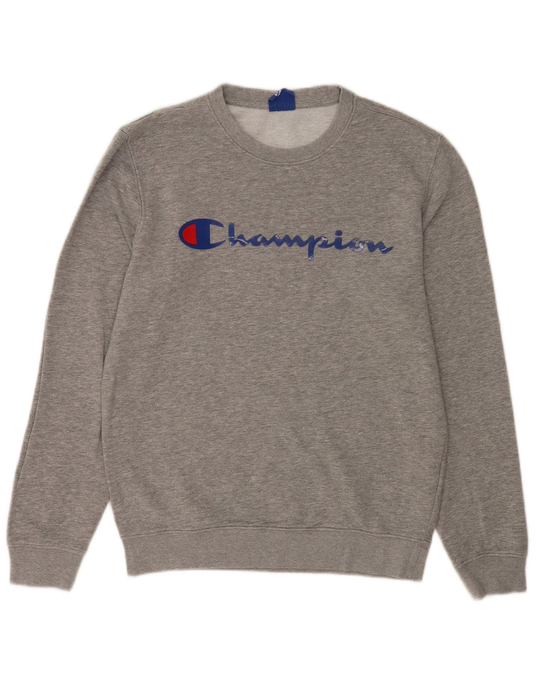 Champion moletom masculino gráfico jumper pequeno algodão manchado cinza