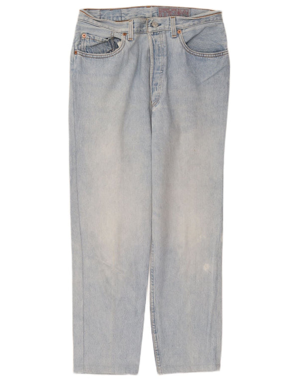 Calça jeans feminina Levi's 901 cintura alta reta W30 L26 azul