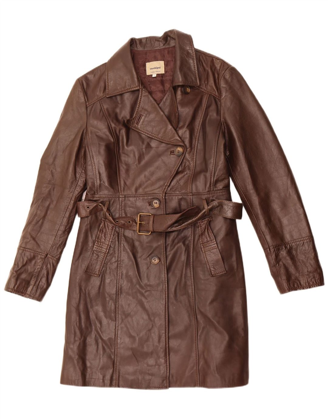 Casaco de couro feminino Conbipel IT 48 XL couro marrom