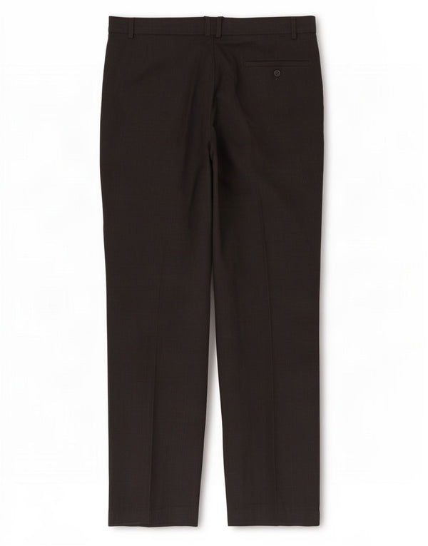 Calça masculina de terno reto Marks & Spencer W40 L33 poliéster preto