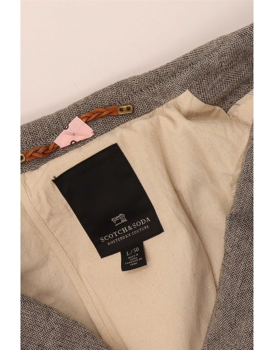 Jaqueta Blazer Masculina Scotch & Soda com 2 Botões IT 50 Grande Cinza