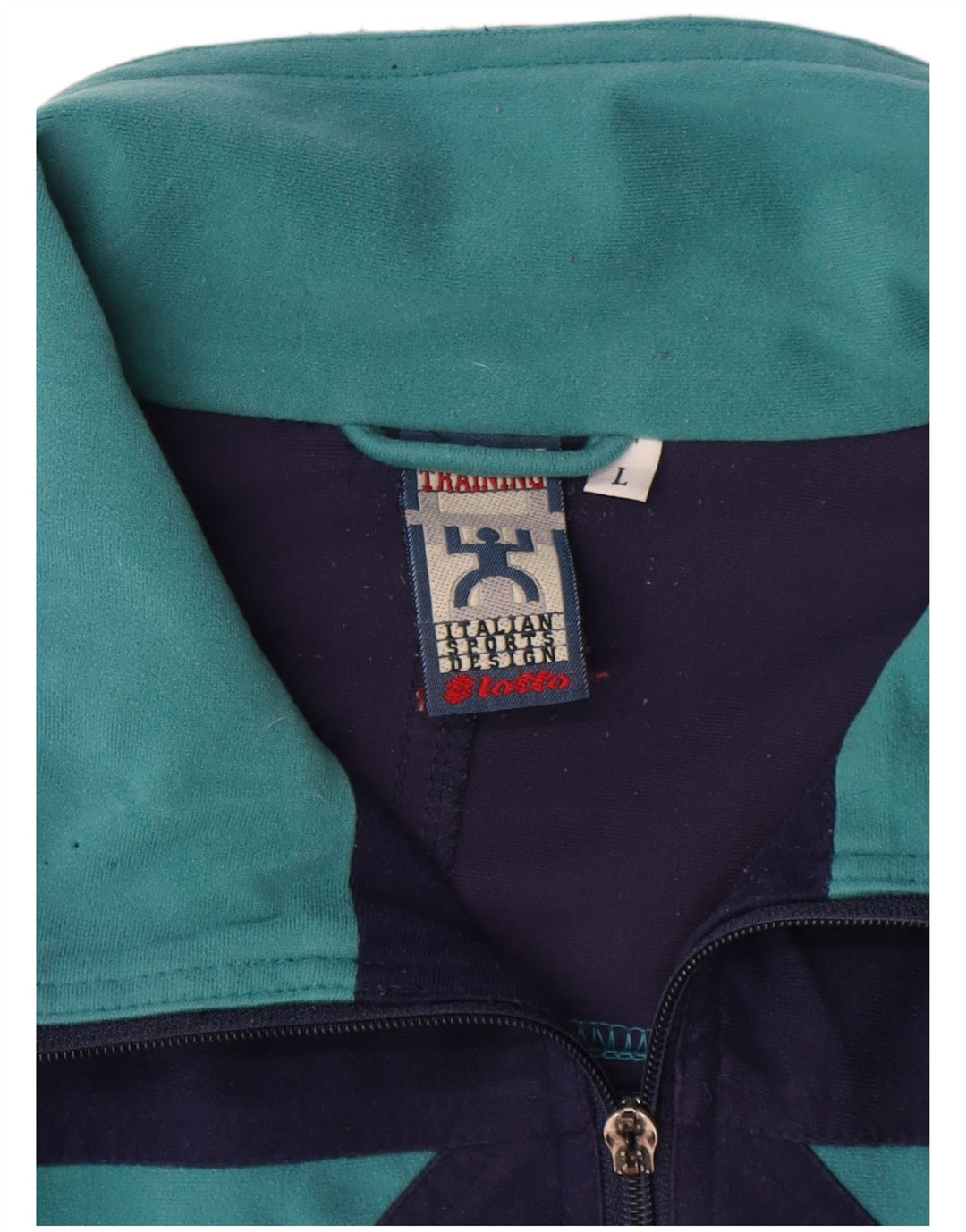 Lotto masculino gráfico agasalho jaqueta grande bloco colorido azul marinho