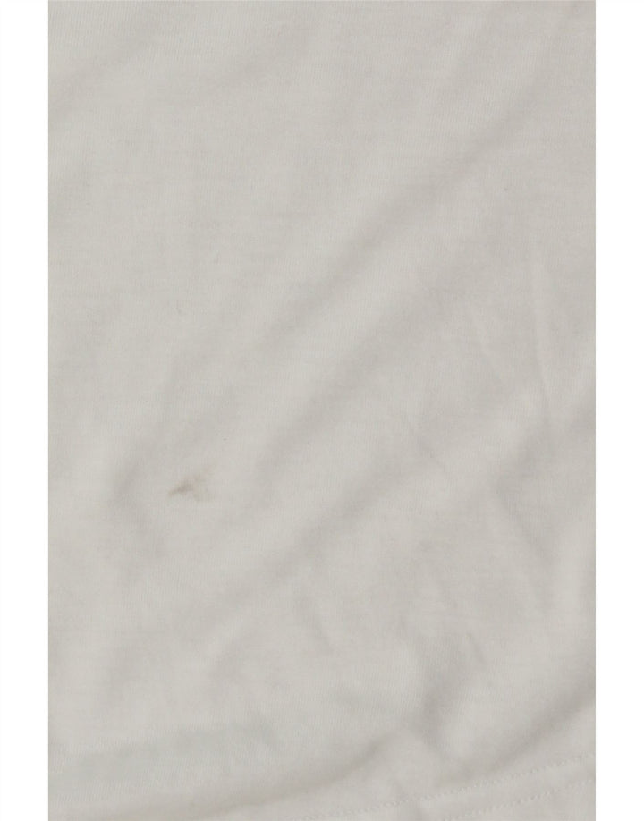 ADIDAS Womens Vest Top UK 8/10 Small White Cotton Vintage Adidas and Second-Hand Adidas from Messina Hembry 