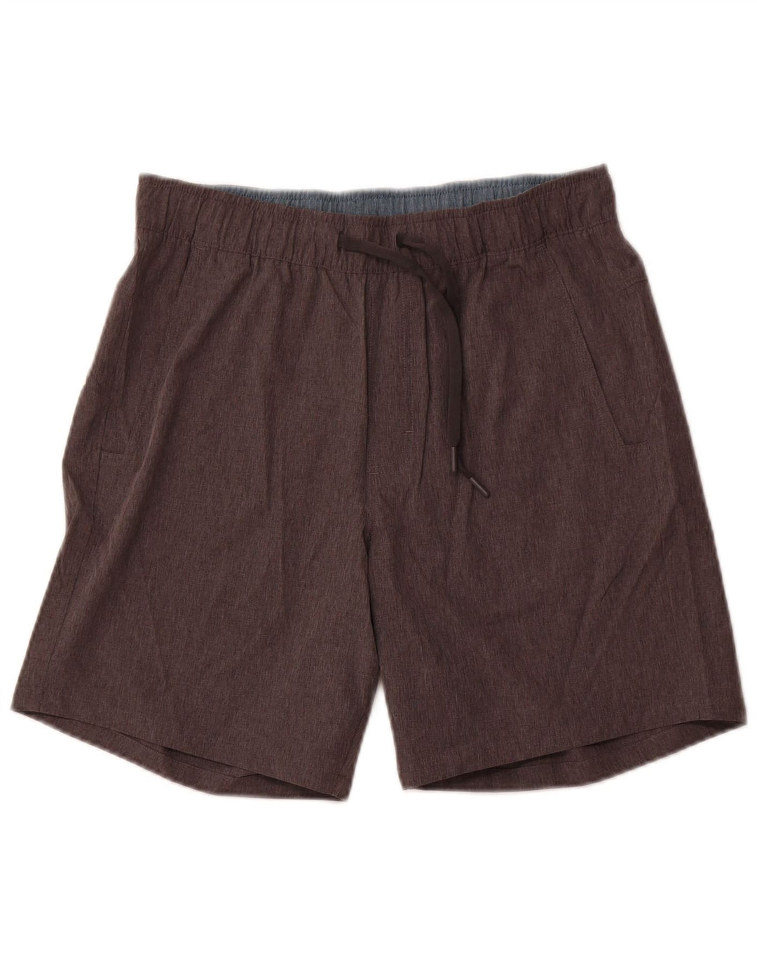 EDDIE BAUER Shorts esportivos masculinos poliéster cinza médio