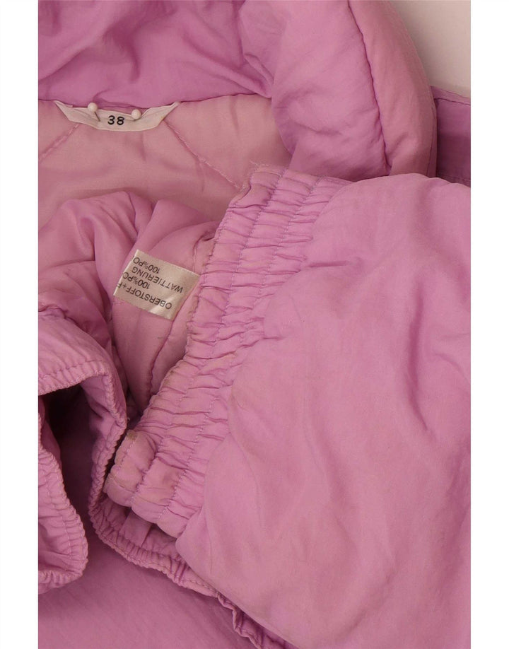 Casaco acolchoado oversized feminino vintage EU 38 poliamida roxa média