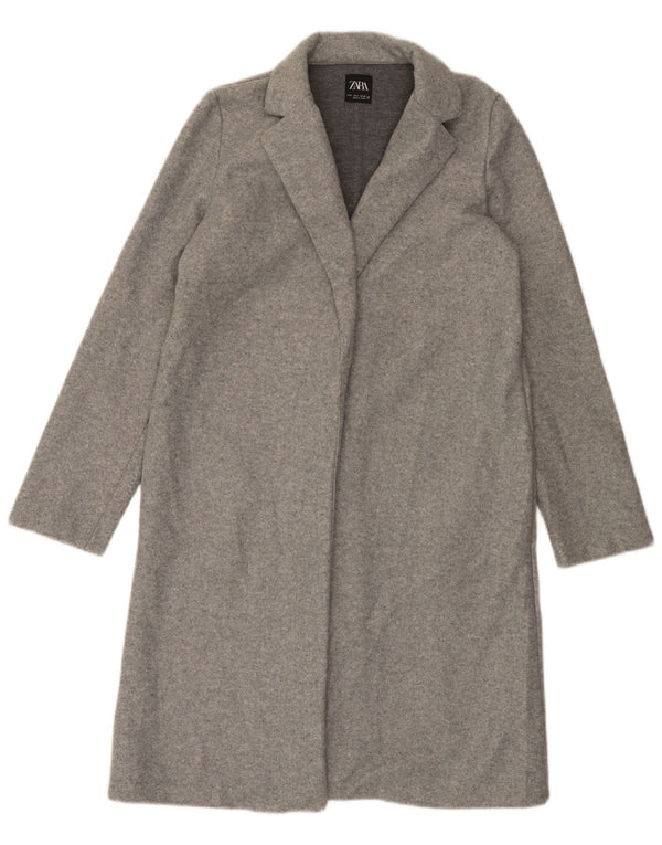 Sobretudo aberto feminino Zara UK 10 pequeno cinza