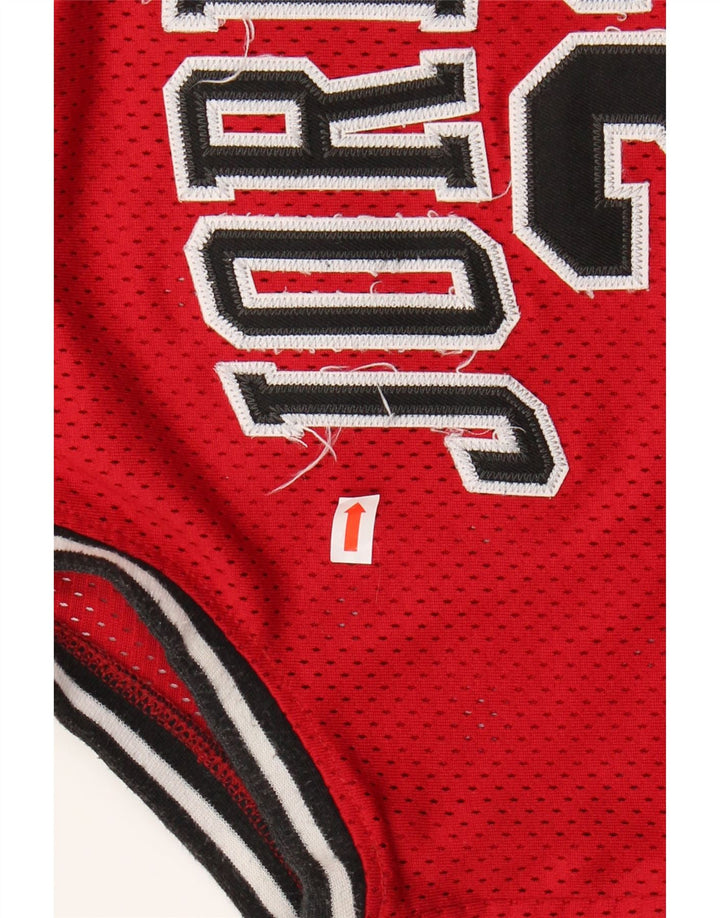 JORDAN Boys Graphic Vest Top 10-11 Anos Médio Poliéster Vermelho