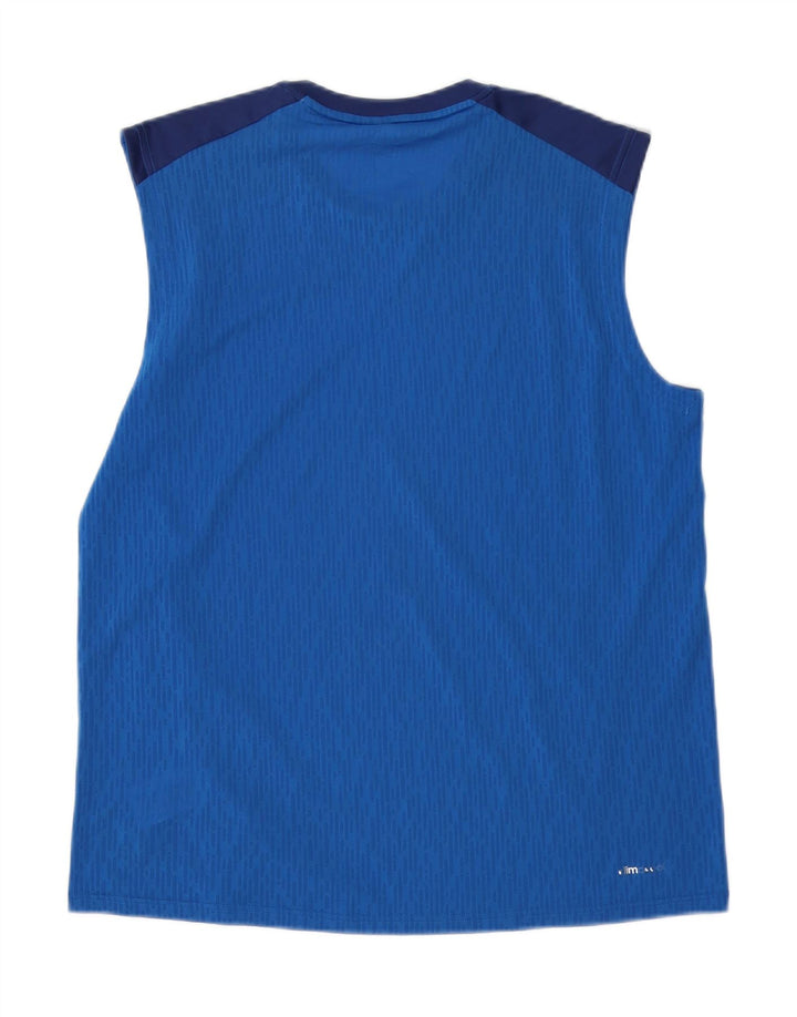 ADIDAS Mens Climacool Vest Top Grande Azul Colourblock Poliéster