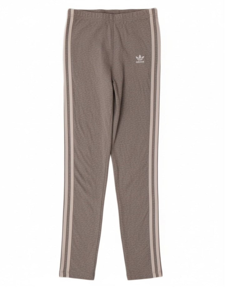 Leggings ADIDAS Menina 13-14 Anos Cinzento Algodão