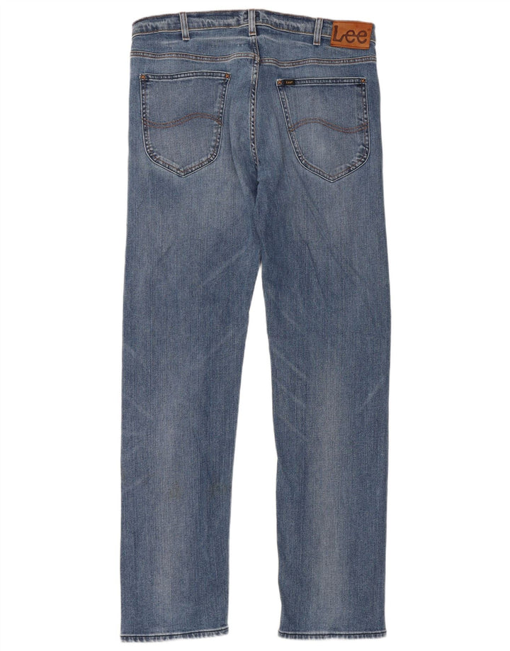 Lee Mens Daren Slim Jeans W36 L34 Azul Algodão
