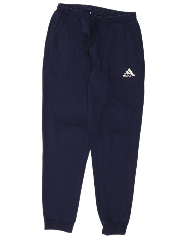 ADIDAS Mens Calças de treino Joggers Médio Azul Marinho Algodão