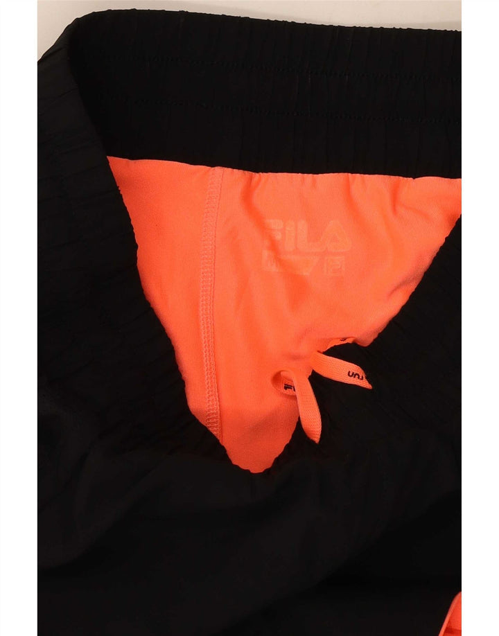 Shorts esportivos gráficos femininos Fila UK 12 médio preto