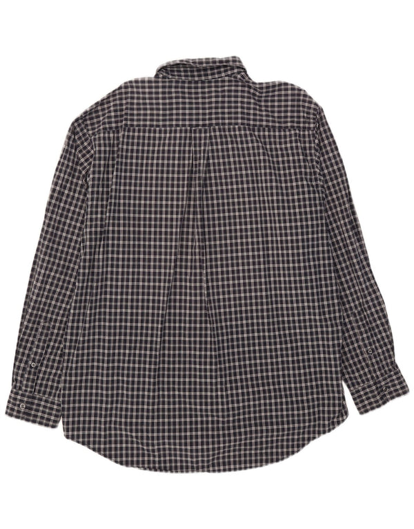 Camisa masculina Nautica XL azul marinho xadrez algodão