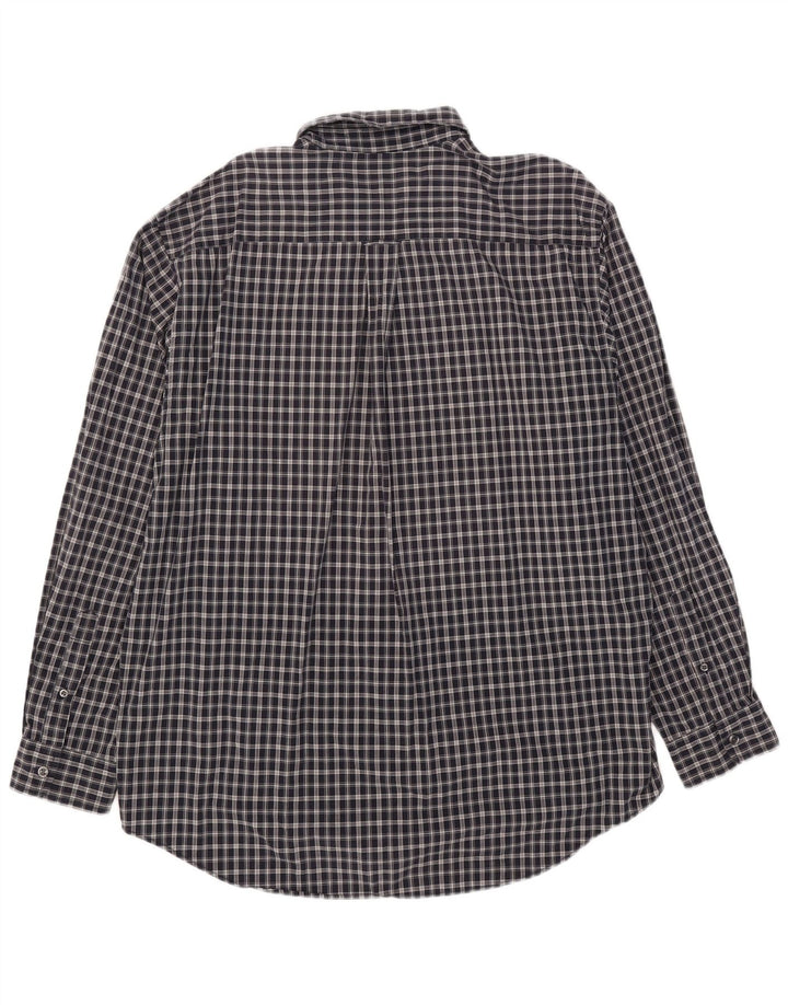 Camisa masculina Nautica XL azul marinho xadrez algodão