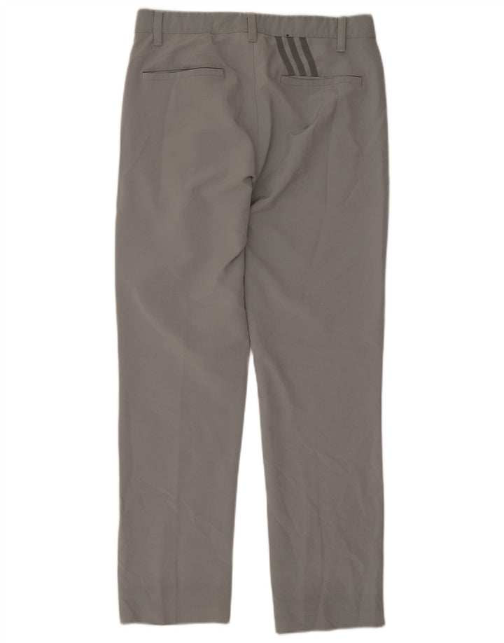 Calça Chino Reta Masculina Adidas W30 L28 Cinza Poliéster