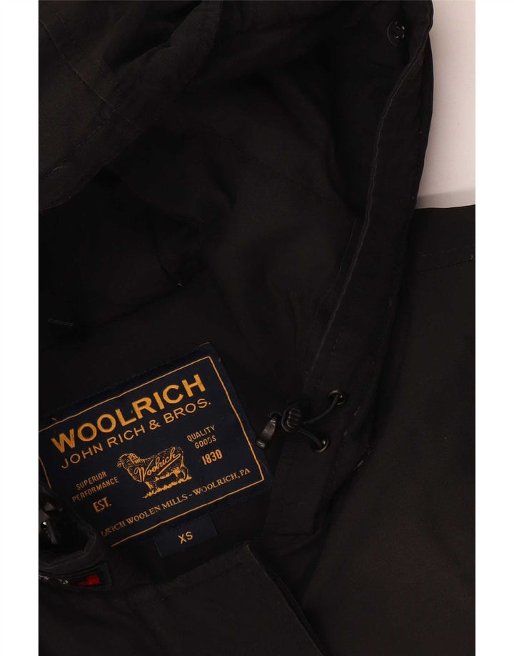 Jaqueta Parka Feminina Woolrich com Capuz Reino Unido 6 XS Preto