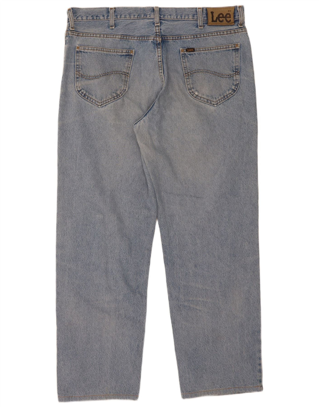 Lee Mens Chicago Straight Jeans W40 L34 Azul Algodão