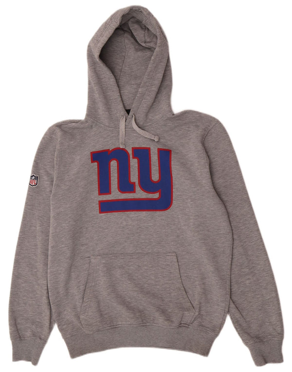 New Era Mens New York Giants Graphic Hoodie Jumper Medium Grey Cotton