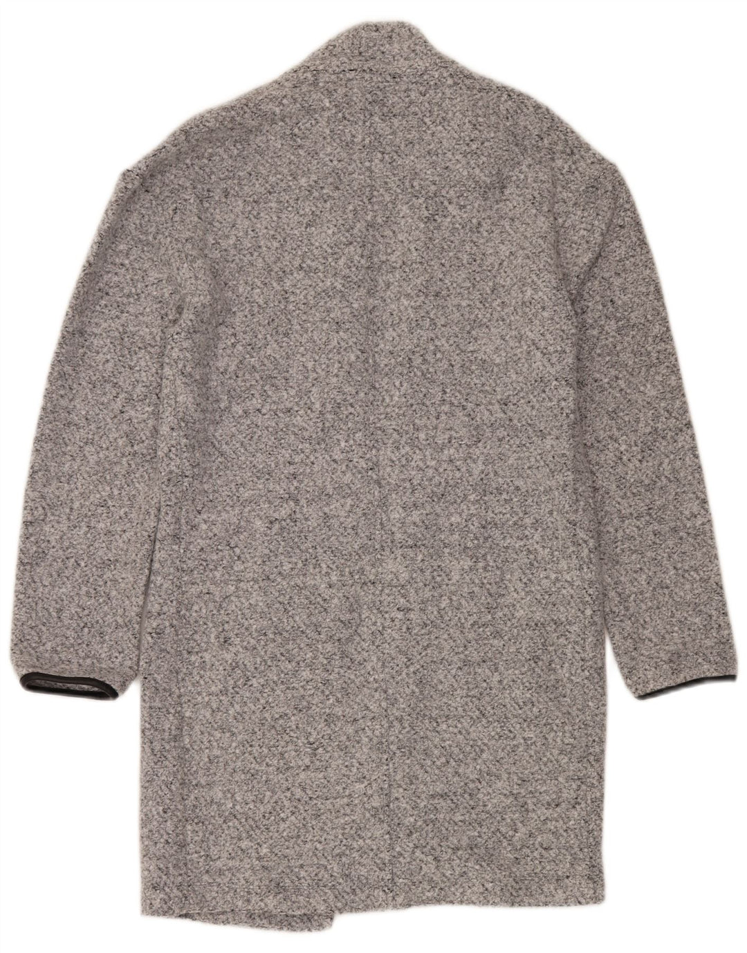 Sobretudo feminino oversized aberto MARKS & SPENCER UK 6 XS cinza manchado