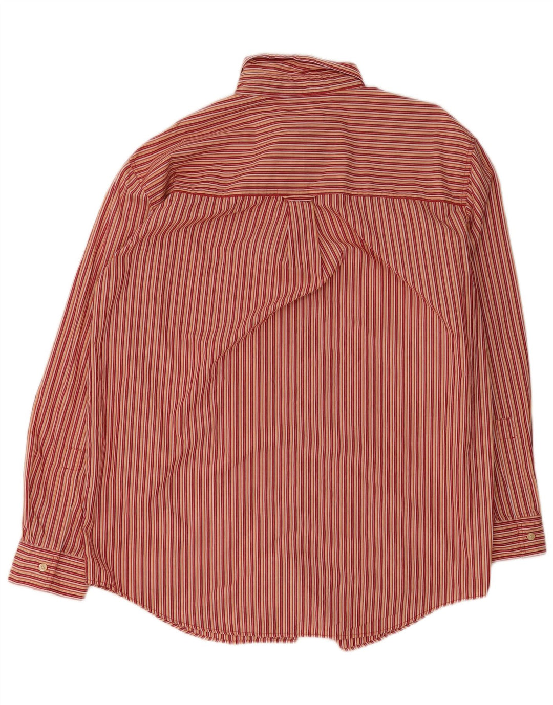 Camisa masculina Chaps Regular Fit grande algodão listrado vermelho
