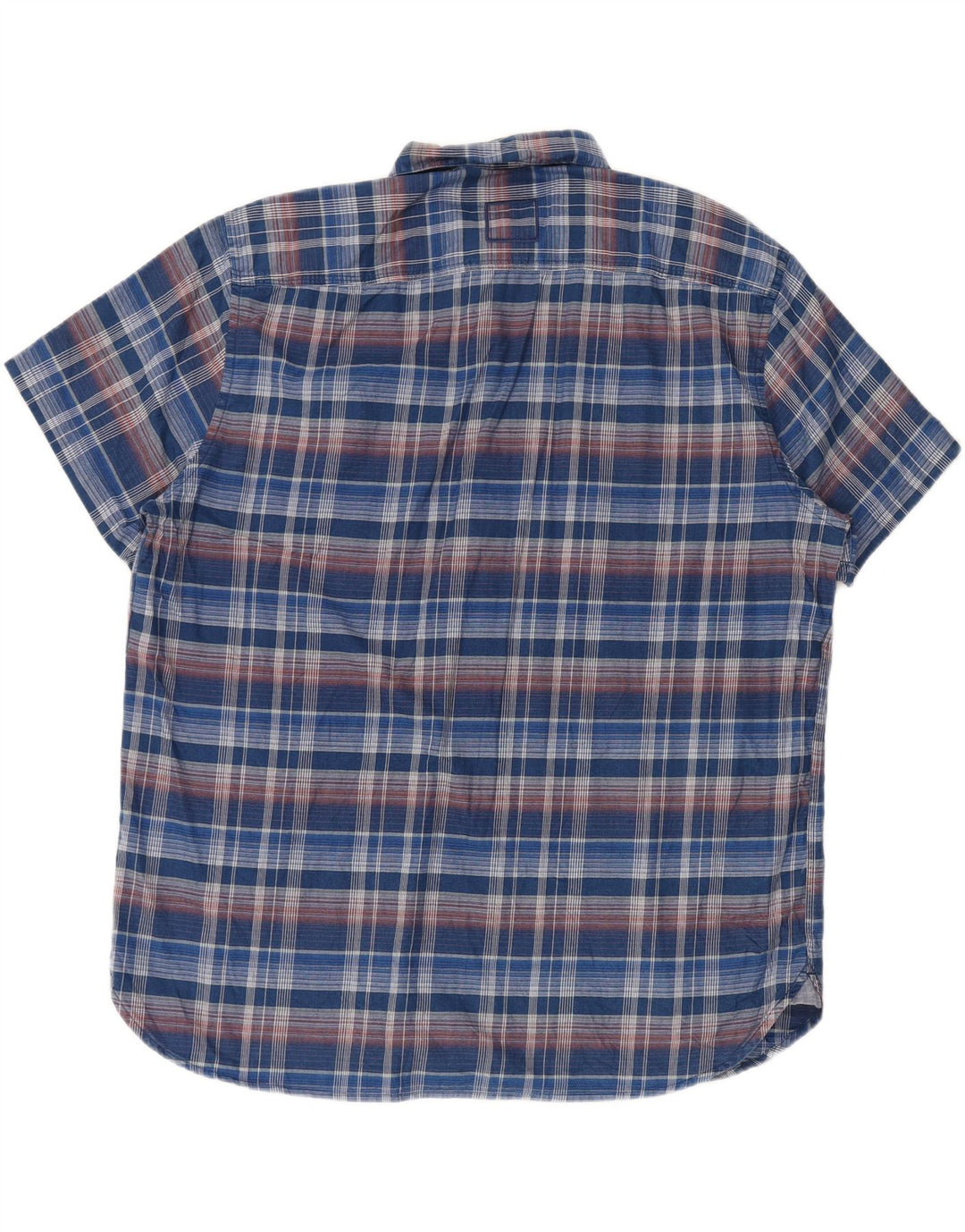 Camisa masculina de manga curta CAMEL ACTIVE regular fit 2XL azul xadrez