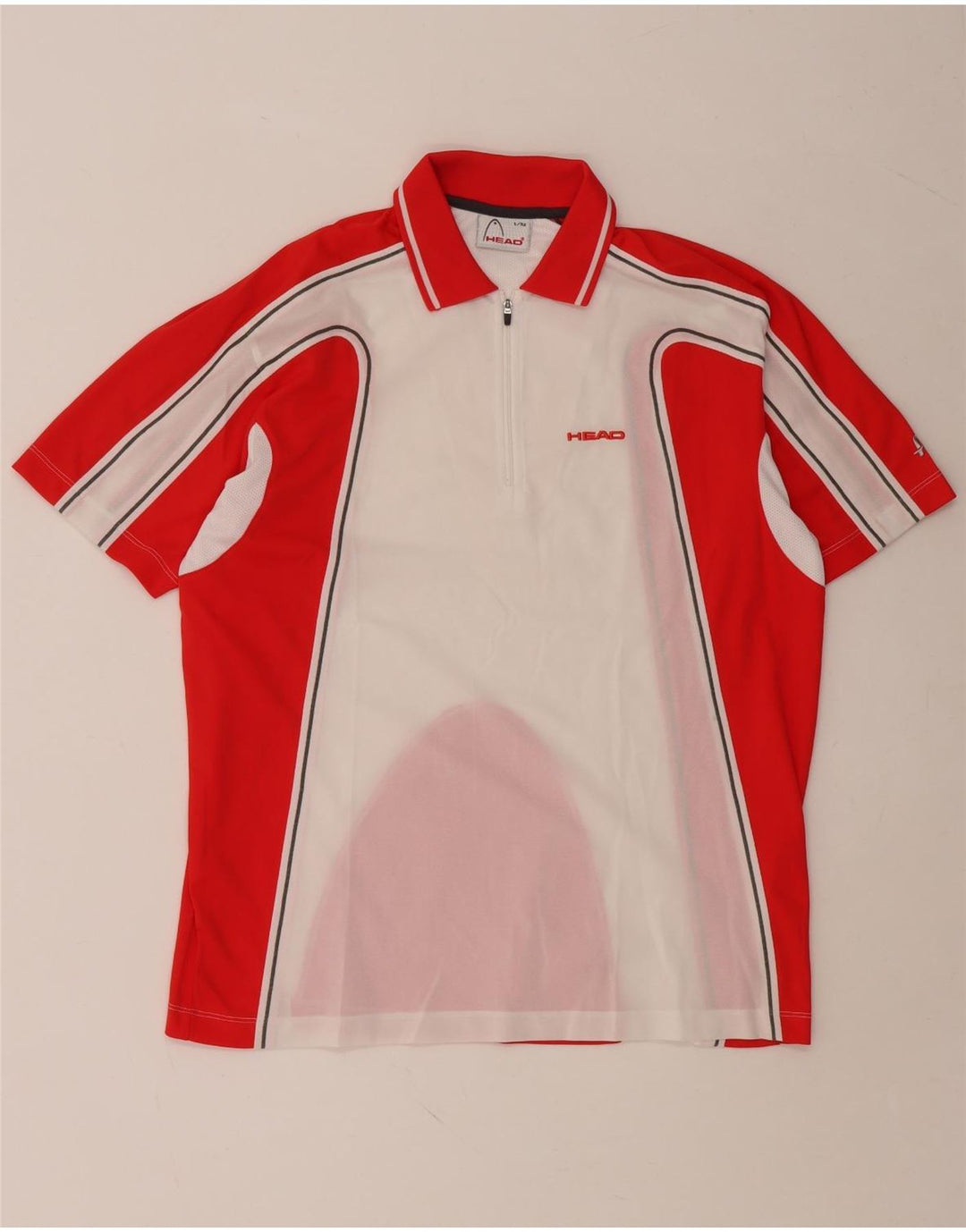 Camisa polo masculina HEAD IT 52 grande poliéster colorblock vermelho
