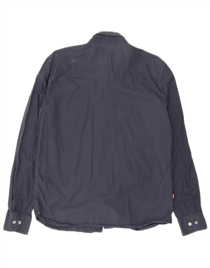 Camisa Levi's Masculina Classic Fit Médio Algodão Azul Marinho