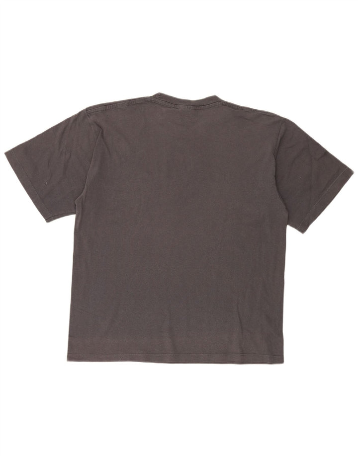 Camiseta masculina estampada Champion grande algodão cinza