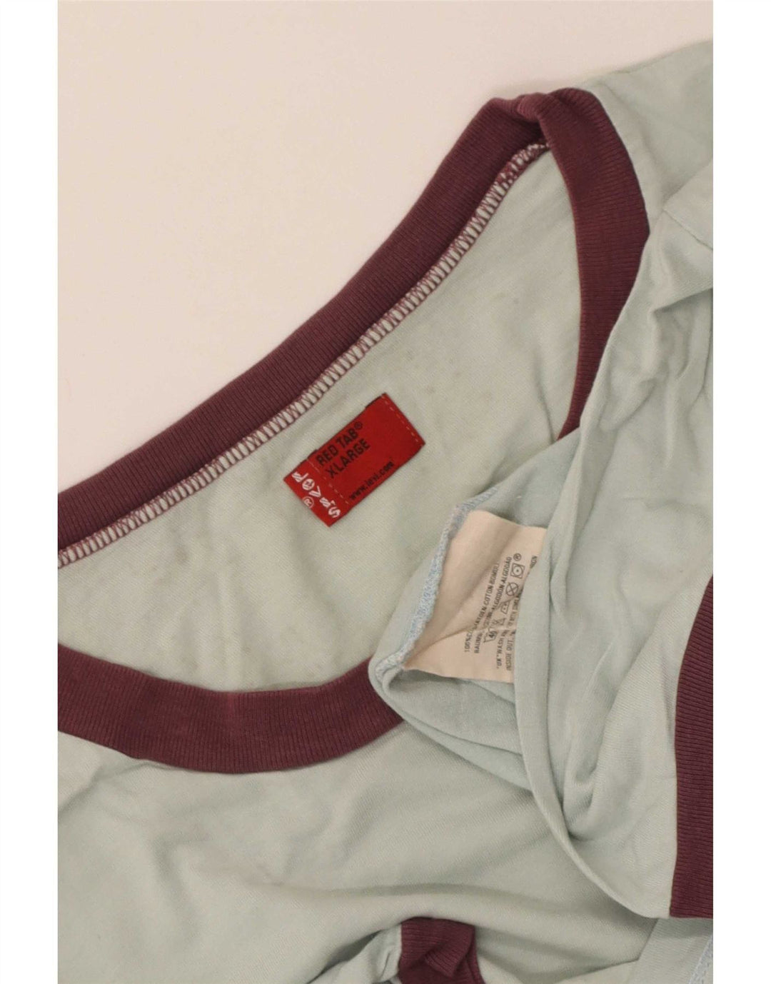 Camiseta gráfica masculina Levi's Top XL algodão azul