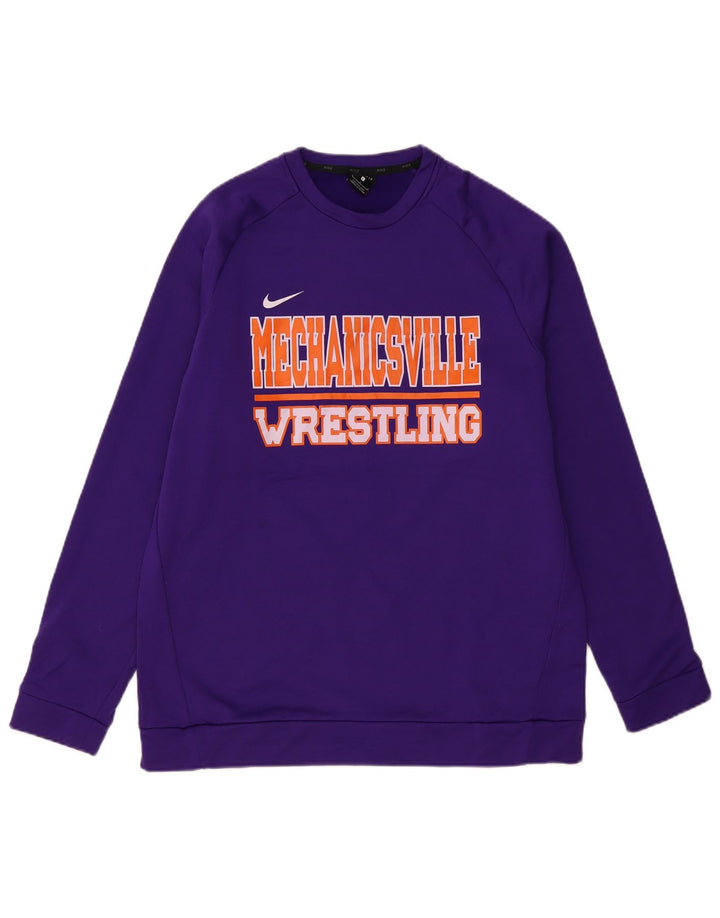 NIKE Masculino Menchville Wrestling Graphic Moletom Jumper Grande Roxo