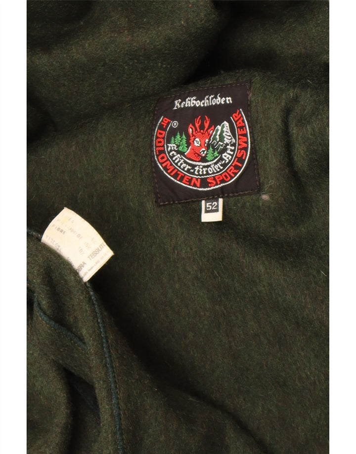 Sobretudo masculino Dolomiten IT 52 XL lã verde