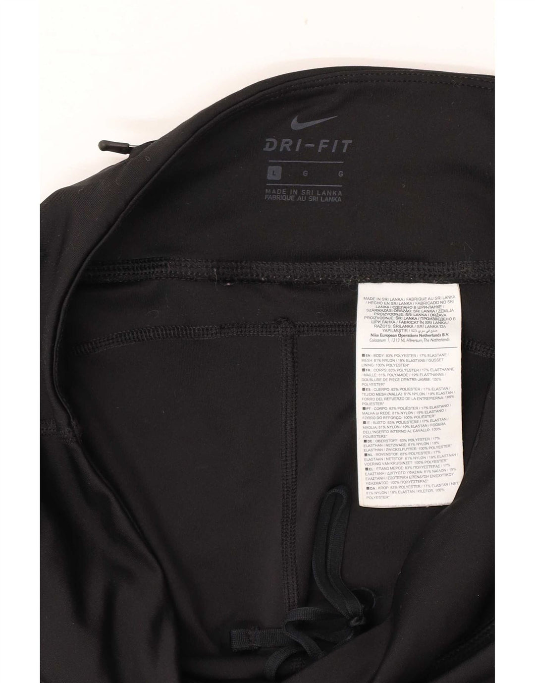 Leggings Nike Feminino UK 16 Grande Poliéster Preto