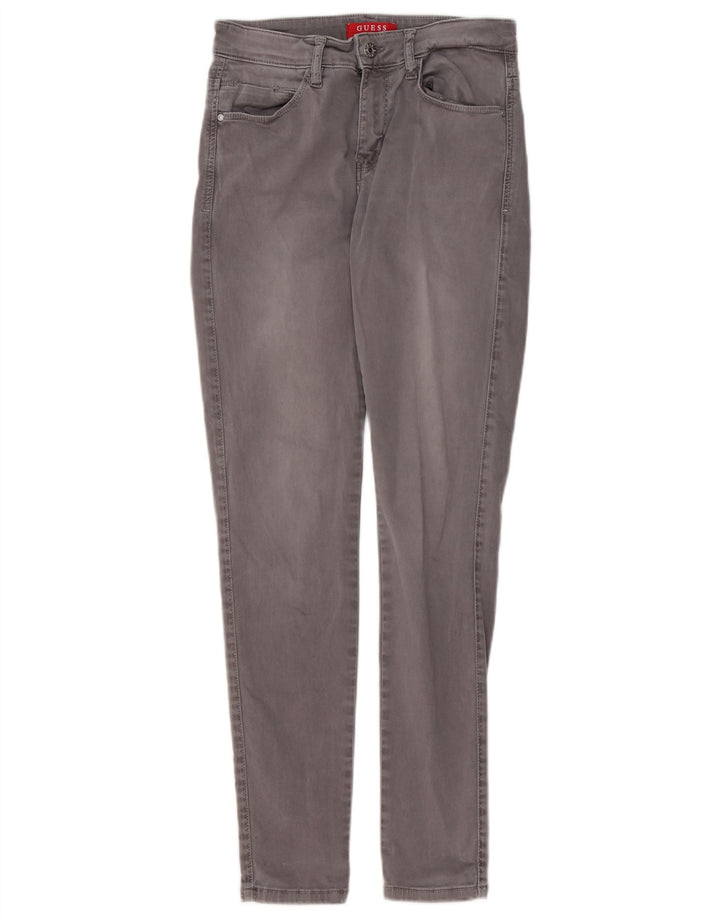 Calça jeans skinny feminina GUESS W26 L30 cinza algodão