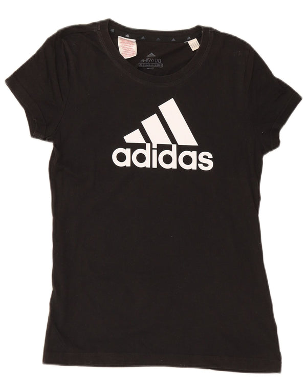 Camiseta Adidas Meninas Graphic 14-15 Anos Algodão Preto
