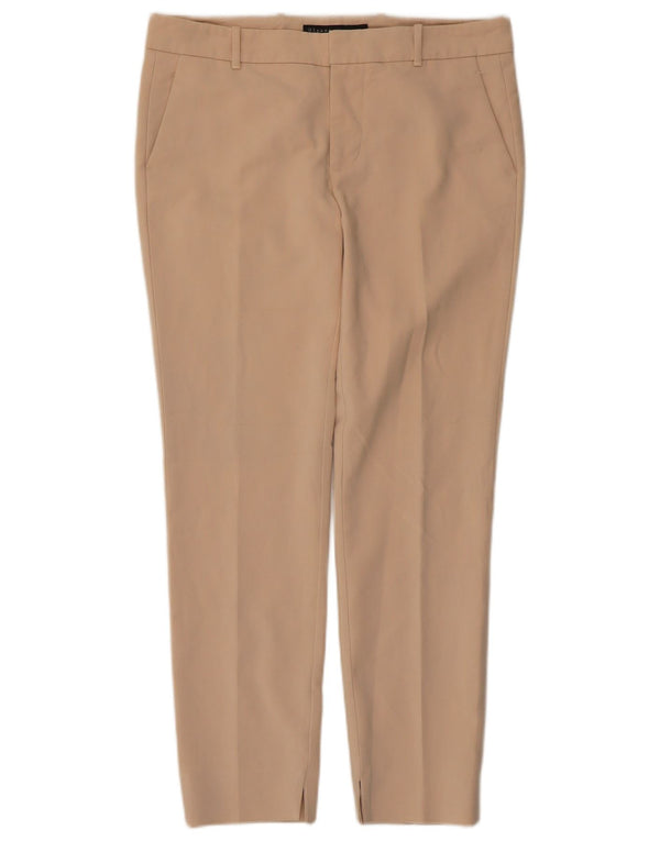 Zara Calça Chino Feminina Slim EU 28 Médio W28 L27 Algodão Bege
