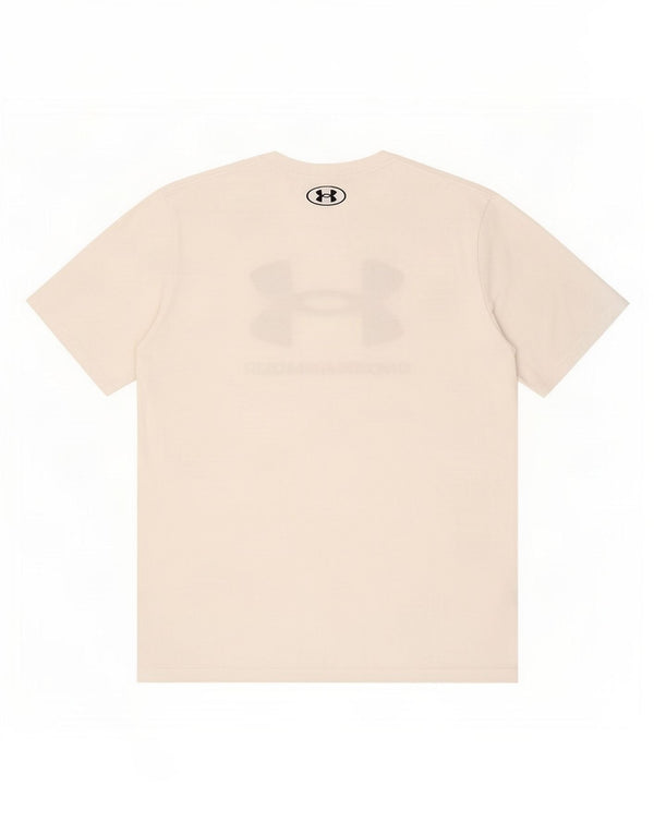 Camiseta masculina Under Armour Loose Fit Graphic Top Grande Algodão Branco