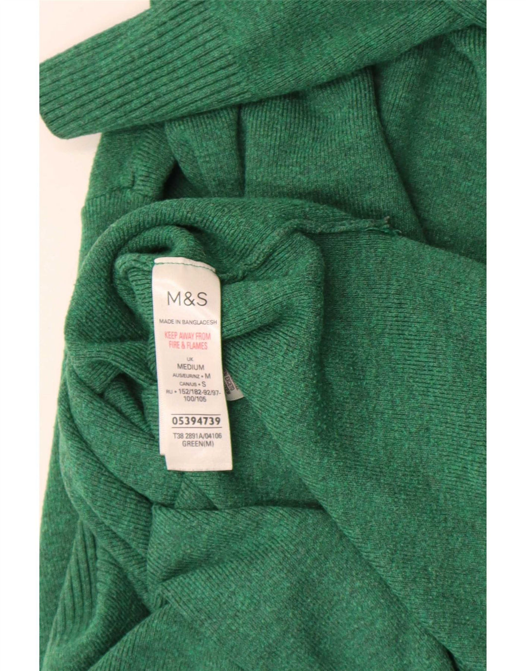 Suéter feminino Marks & Spencer com gola tartaruga Reino Unido 14 verde médio