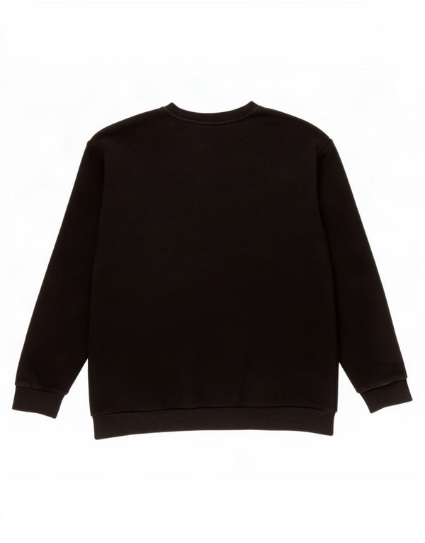 Fila moletom gráfico masculino jumper grande preto colorblock algodão