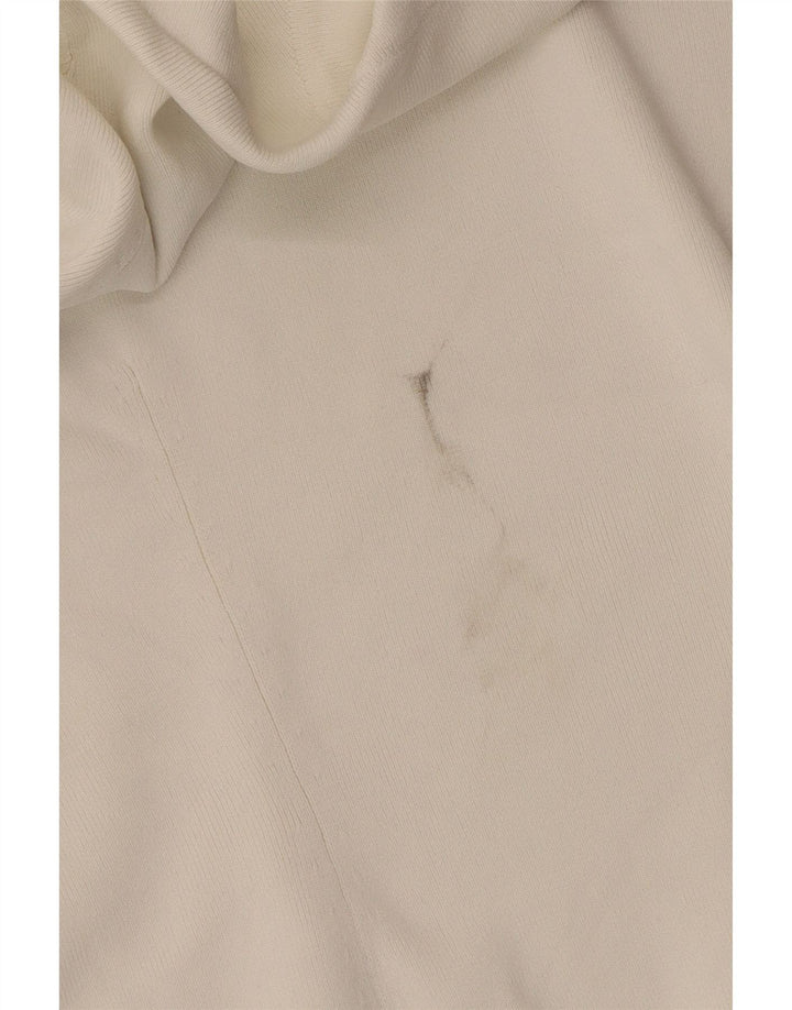 Suéter feminino Cos com gola redonda UK 14 viscose branca média