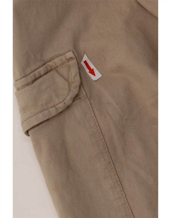Zara Mens Joggers Cargo Calças Médio W31 L27 Algodão Cinza