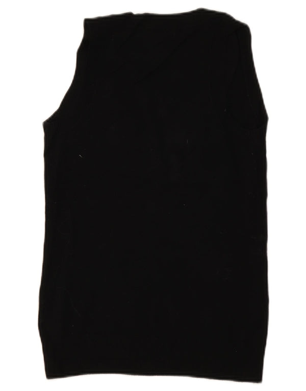 Zara Womens Vest Tank Top UK 10 Pequeno Preto